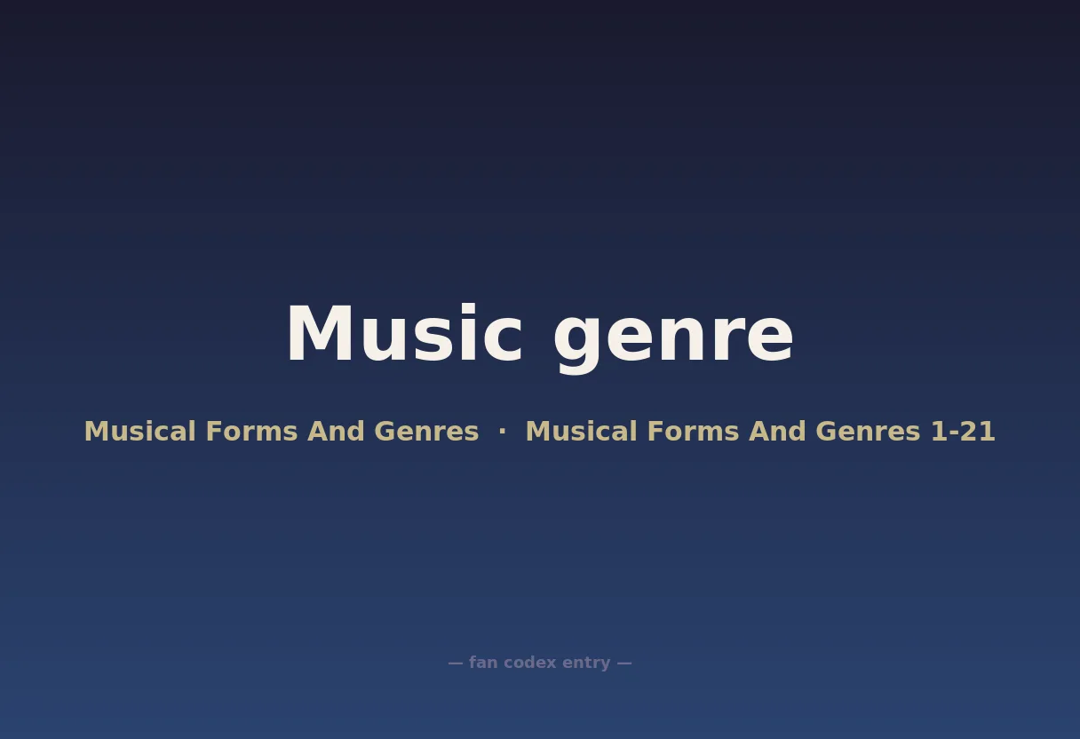 Music genre