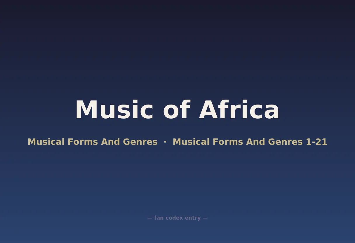 Music of Africa