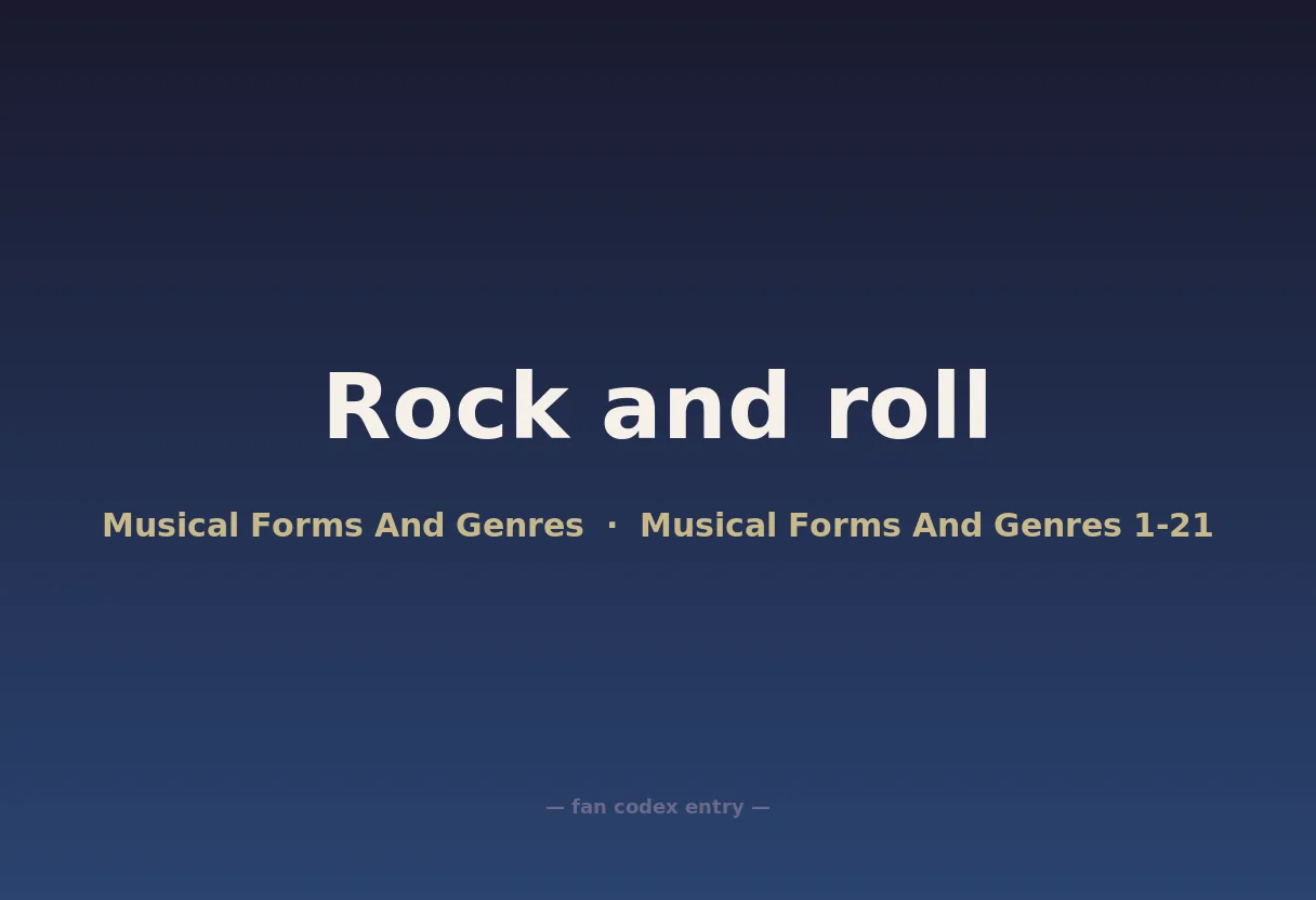 Rock and roll